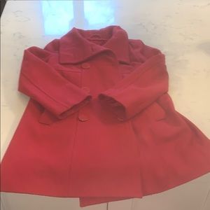 Girls red size 10 gap dress coat